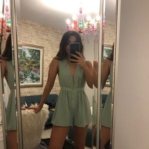 Mint green romper